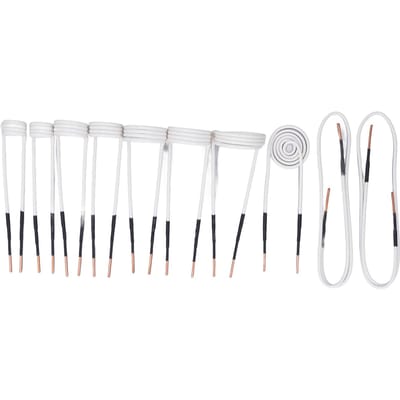 10PCS Bobines de Chauffage par Induction Noyau en Laiton 2,5 mm Kit de Bobines d'Induction Chauffantes Électriques pour Dépose d'Écrous et Boulons Rouillés