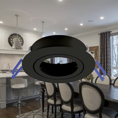 Braytron - LED Inbouwspot kantelbaar - Zaagmaat 70mm - Buitenmaat 82mm - Mat zwart
