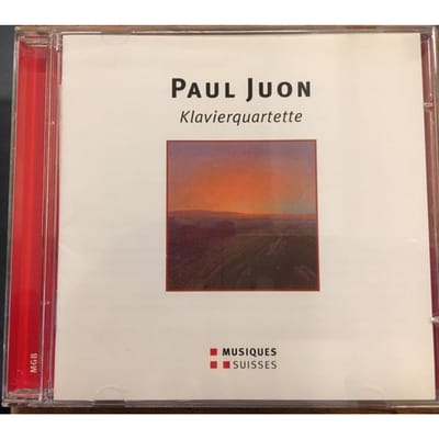 CD PHILHARMONISCH PIANO KWARTET BE - Paul Juon: Klavierkwartetten MGBCD6244 Musiques Suisse 2006 Zwitserland Klassiek Gebruikt