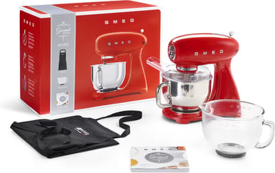 SMEG SMF43RDEU - Keukenmachine - Rood - 800 W - Full Color - Gourmet Edition