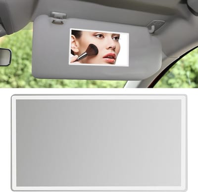 HD Make-up Spiegel voor Auto, Universele Zonnevisier Spiegel, Zelfklevende Cosmetische Spiegel, Perfect voor Auto Make-up en Verzorging