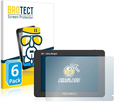 Screenprotector 6 Stuks voor Feelworld LUT7 7" Beschermglas transparant