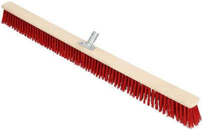 KOTARBAU® Bezemkop, Straatbezem, 105 cm, Veegbezem, Buitenbezem, Harde Nylonborstels, Tuinbezem, Stevige Straatbezem, Harde Bezem voor Buiten, zonder Steel, Hout, PVC