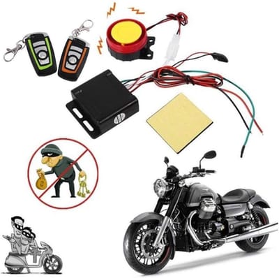 Motorfiets Alarm - Scooter Beveiliging - Diefstal Voorkomen - Afstandsbediening Start - 125 db - Zwart