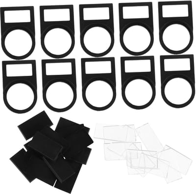 Drukknopborden 100 Stuks - Identificatieborden Mededelingen - Elektrische Installatie - Veelzijdig Kunststof Materiaal - 32 x 22 x 1 mm