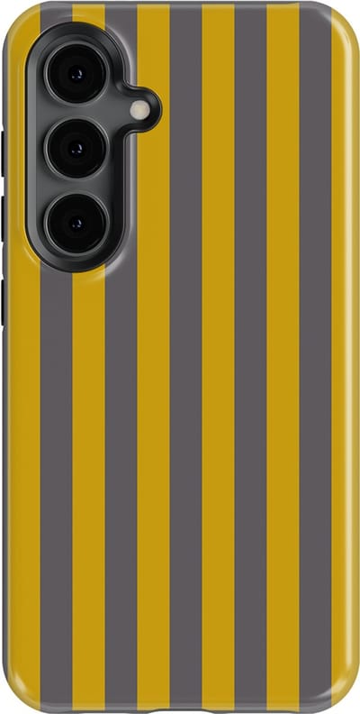 DripCase Gestreept Hoesje Samsung Galaxy S24 | Backcover met Mag | Stripes Motief | Trendy Case Samsung Galaxy S24 met Strepen Gravel Lane