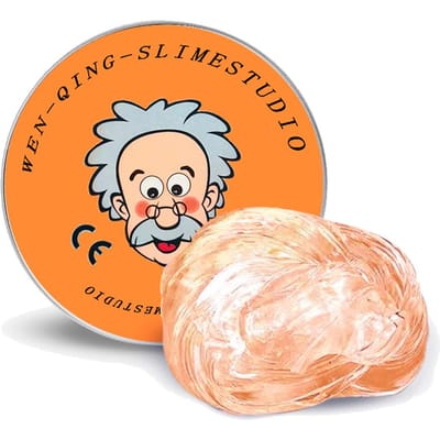 Lab Klei Kristalhelder Glas (1 pakje) Beste Denken Slim Gek Stress Putty met Blikje, Sensorisch & Stuiterend Speelgoed Kinderen Cadeaus