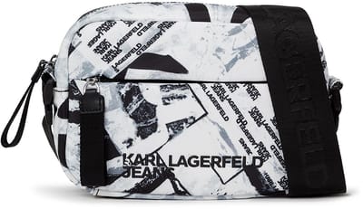 Karl Lagerfeld Jeans Essential Cb Aop Schoudertas Wit Man