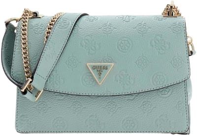 GUESS schoudertas Cresidia II Convertible Xbody Flap Bag Light Sage Logo mintgroen