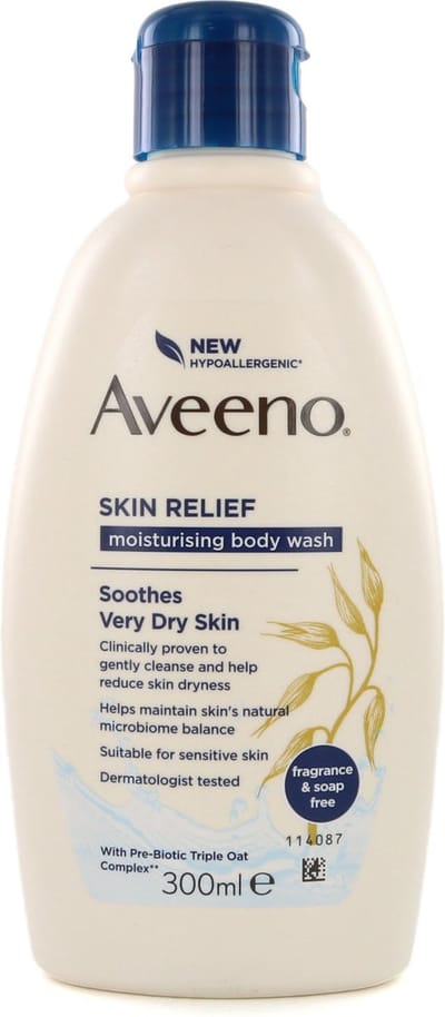 Aveeno Skin Relief Body Wash - 300 ml (voor droge tot zeer droge huid)