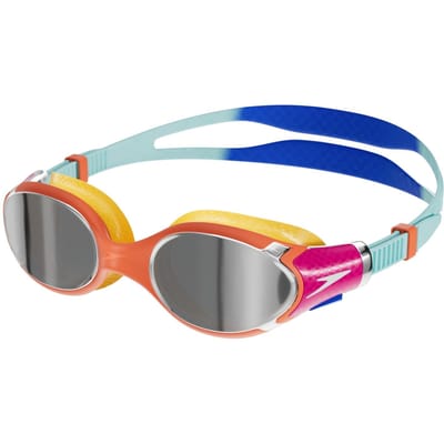 Speedo Kinder/Kids Biofuse 2.0 2024 Spiegel Zwembril (Roze/Blauw/Oranje)