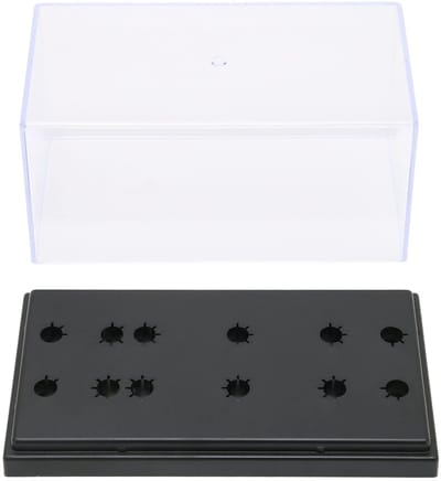 Dailygoods- Opbergdoos Veilig en Mooi - Opbergdoos Karton - Transparante Behuizing - Stabiele Installatie - Stevig Materiaal - Bescherming Naalden - Displaybox