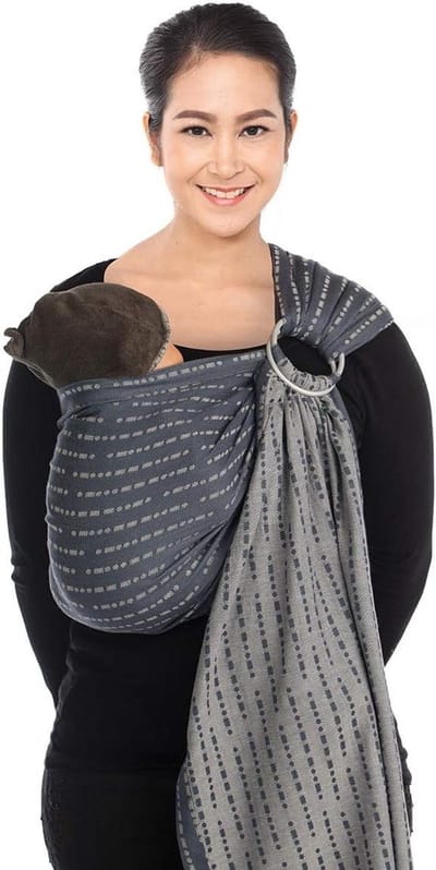 Draagdoek Ring Sling - Baby Draagdoek Ring Draagdoek - Baby Dragen - Knooploos Verstelbaar - 560 cm - L.O.V.E