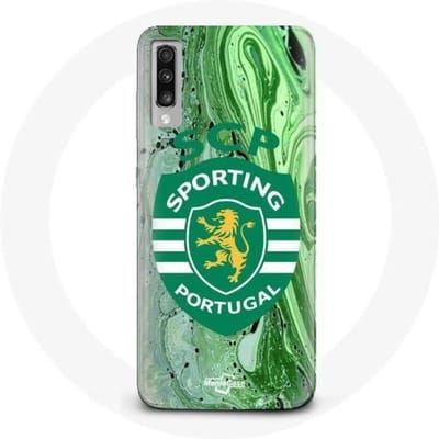 Samsung Galaxy A70 hoesje scp sportieve portugal groene achtergrond