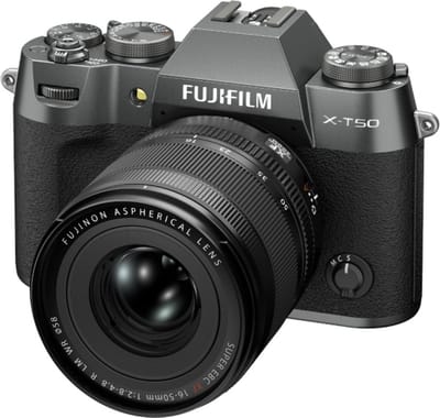 Fujifilm X-T50 - Systeemcamera - + XF16-50mm lens - Charcoal Silver
