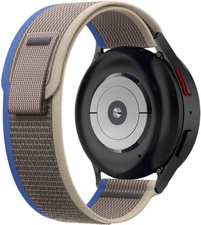 Nylon bandje - geschikt voor Garmin Vivoactive 4 / Venu 2 / Venu 3 / Forerunner 255 / 265 - blauw