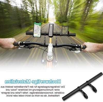 Fiets stuurverlenging 30 cm voor betere grip en comfort, inclusief schroevendraaier en houder