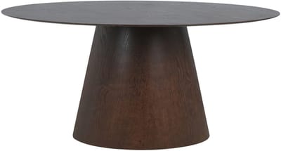 Eettafel Ovaal Walnoot - 160x90x75cm - 4-6 Personen