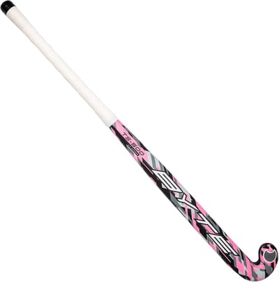 Roze Camouflage Hockeystick met Lage Boog en Comfort Grip