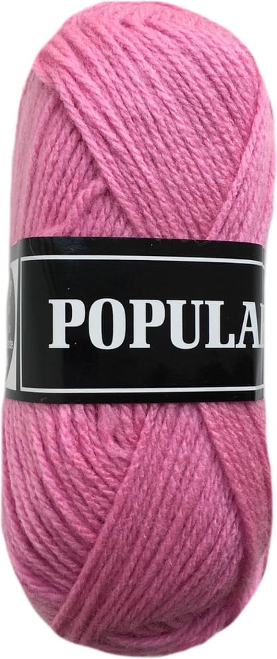 Beijer BV Populair acryl garen - hortensia roze (78) - pendikte 3,5 a 4 - 1 bol