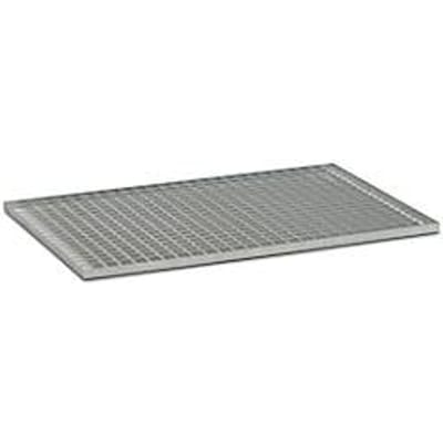 Stalen rooster voor CEMO Euro-PE opvangbak 250/2, gegalvaniseerd, B 1184 x D 780 x H 30 mm