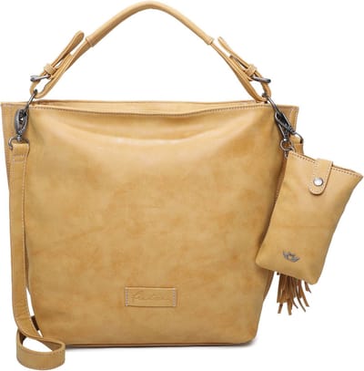 Fritzi aus Preußen Shopper Schoudertas Vintag Fritzi Hobo 1 Honey Mustard Geel