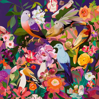Ravensburger legpuzzel Art & Soul vogels 750 stukjes bloemen.