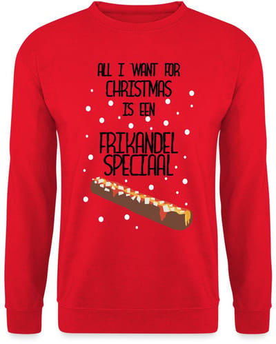 All I Want For Christmas Is Een Frikandel Speciaal Sweater Heren