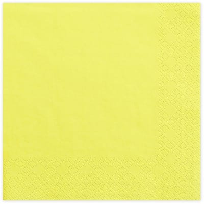 Lichtgele Servetten 33cm 20st