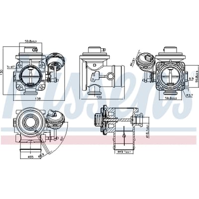 EGR-klep NISSENS 98304