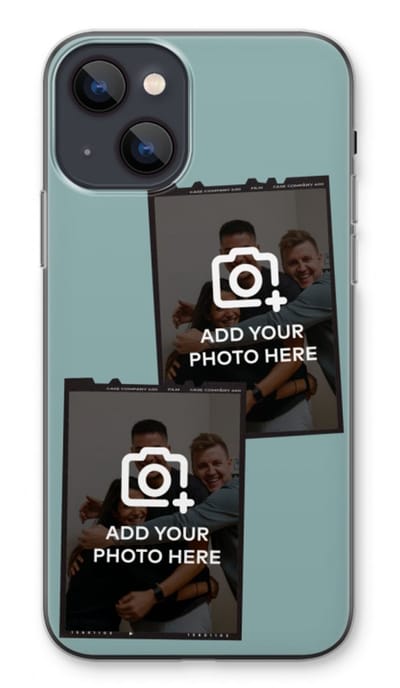 Gepersonaliseerd - Case Company® - Hoesje geschikt voor iPhone 13 hoesje - Polaroid Zwart - Soft Cover Telefoonhoesje - Bescherming aan alle Kanten en Schermrand