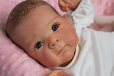 Levensechte Babypop 45 cm - Realistische Reborn Pop met Stoffen Lichaam