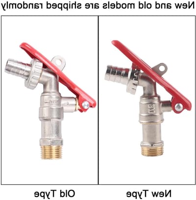 Verstelbare Waterkraan met Vergrendeling, 1/2" Messing Buitenkranen voor Tuin en Huishoudelijk Gebruik tot 1.6 Mpa