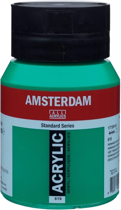 Amsterdam Standard Acrylverf 500ml 619 Permanentgroen Donker
