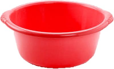 Plasticforte afwasbak teil - rond - 20 liter - kunststof - rood - Afmetingen 50 x 47 x 20 cm - Huishouden