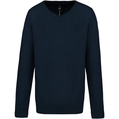 Kariban Trui met V-hals kind K9109 - Navy - 8/10 Y (8/10 ans)