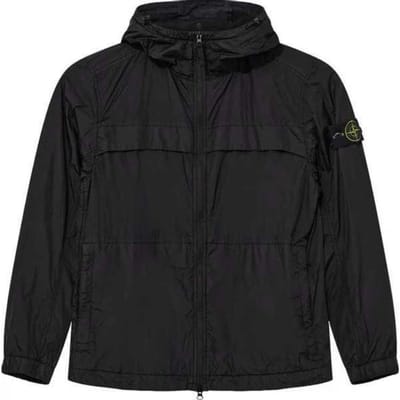 Stone Island Gerecyclede Gewatteerde Jas met Capuchon Zwart Heren Bovenkleding 801540922-V0029 S black