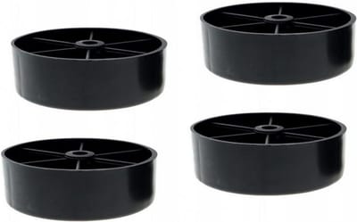 Meubelpoten Set - Stoelverhogers Bankvoet - Meubels Verplaatsen - Voorzien van Schroeven - Hoogte 35 mm - Zwart