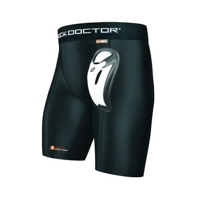 Compressiebroek Shock Doctor avec Bioflex Cup noir