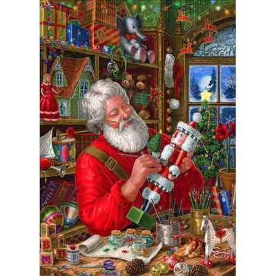 Peinture diamant 5D Père Noël, broderie au point de croix 20X30CM gray