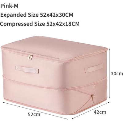 Opvouwbare Compressie Pakzak Home Grote Capaciteit Kleding Opbergtas Reizen Ultra Ruimtebesparend Zelfcompressie Organizer