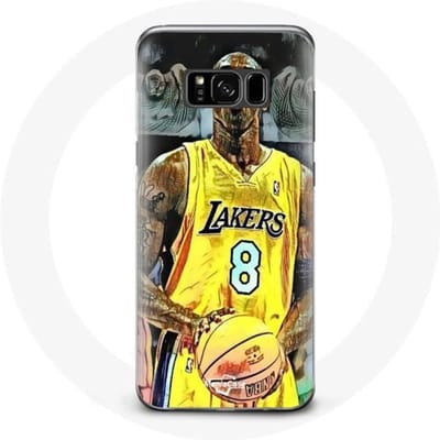Coque pour Samsung Galaxy S8 Kobe Bryant Dunk lakers 8 NBA Noir