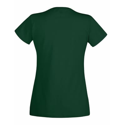 Fruit of the Loom Dames/vrouwen Lady-Fit Valueweight Short Sleeve T-Shirt (Pak van 5) (Fles groen)