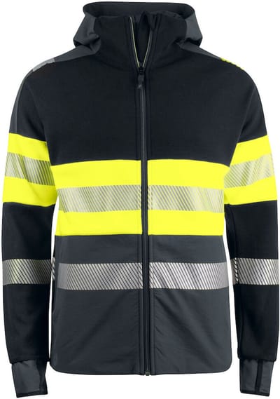 ProJob 6122 SIGNALISATIE HOODIE EN ISO 20471 KLASSE 1 646122 - Yellow/Black - M