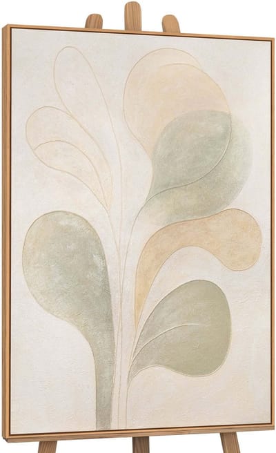 Canvas schilderij handgeschilderd lightness abstract – YS-Art Gallery – Luxe wanddecoratie voor woonkamer – Modern schilderij voor slaapkamer en hal