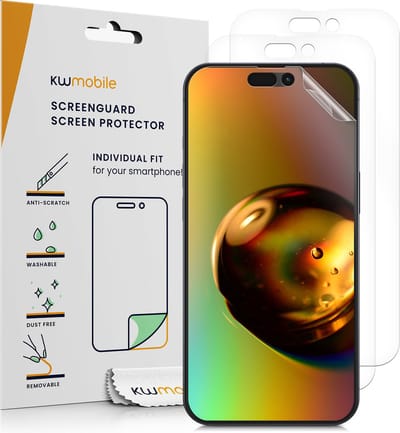 kwmobile 3x screenprotectors geschikt voor Apple iPhone 14 Pro Max - beschermende folie voor smartphone