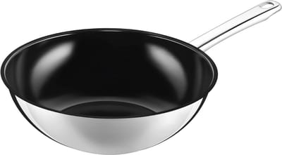 Aurixi® Wokpan Inductie - Wokpan - Koekenpan Inductie - Zilver - 28cm x 28cm x 10cm