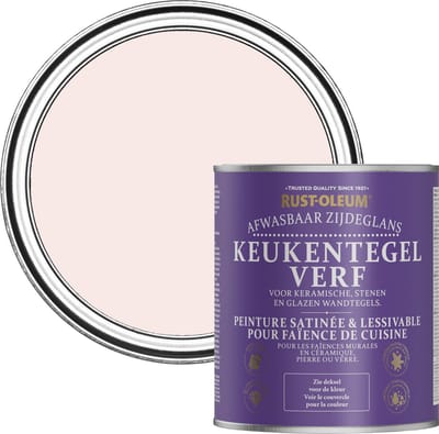 Rust-Oleum Roze Keukentegelverf Zijdeglans - Porselein Roze 750ml