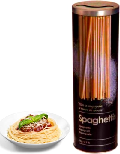 Luchtdichte Spaghetti Voorraadpot - spaghettipot - Spaghetti voorraadbus - Spaghetti Bewaardoos - Spaghetti Pot - Pastapot - voorraadpotten - 28cm hoog