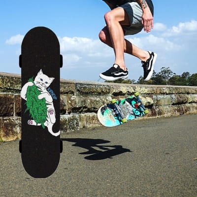 Allecto Plus - Skateboard Grip Tape - Anti-slip Schuurpapier voor Longboard en Scooter - Bubble Free - Extra Slijtvast - 84x23cm